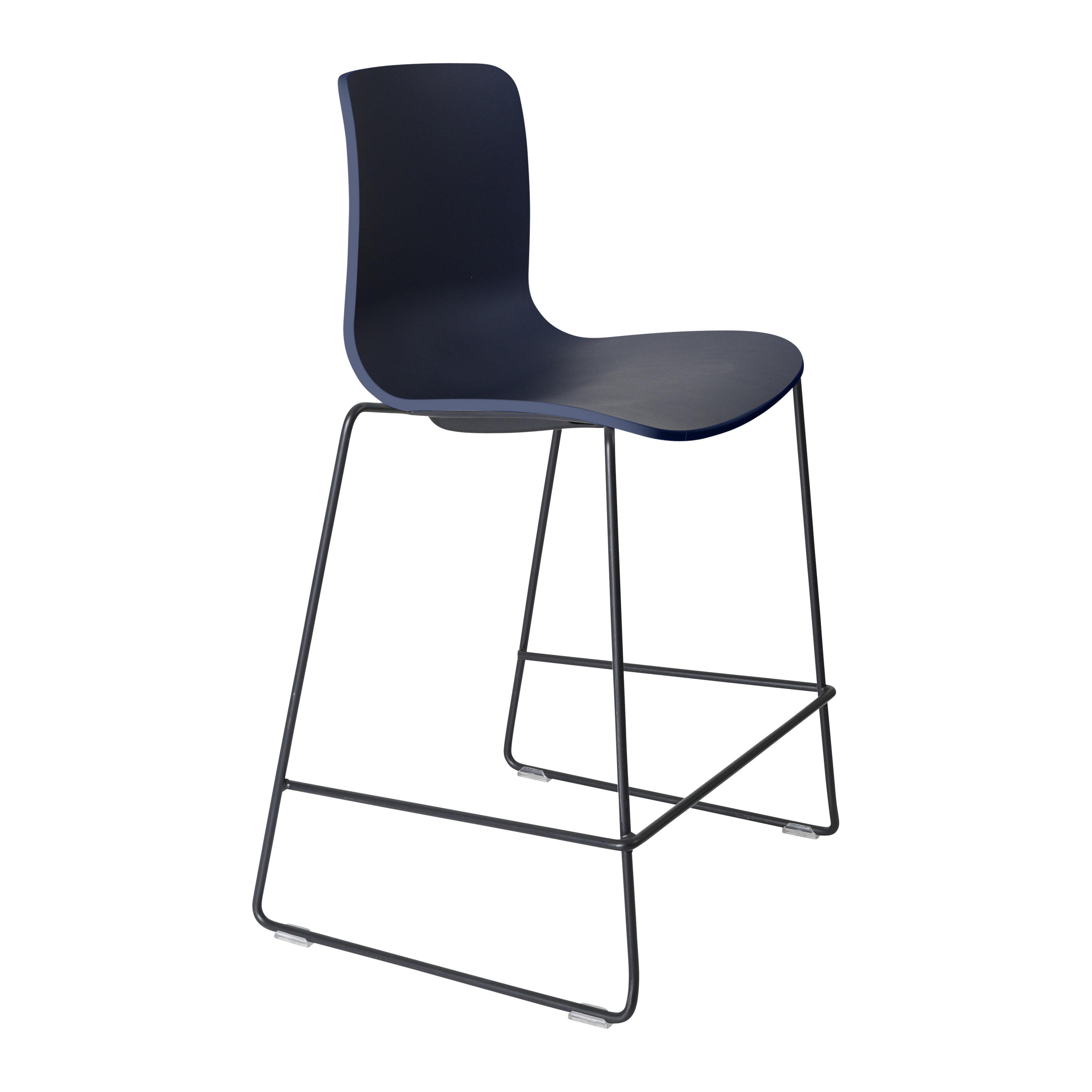 Acti Stool (Navy Blue / Stool Sled Base)